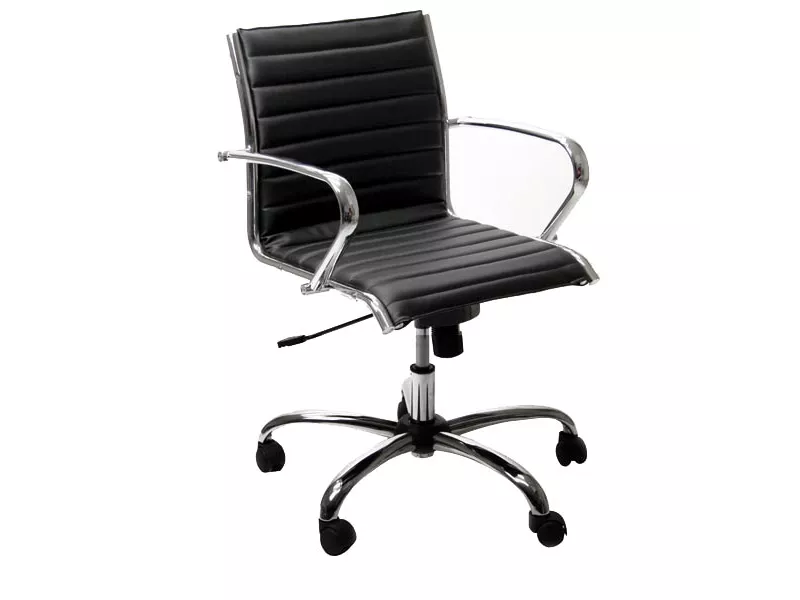 Sedia Direzionale Pollux New Unisit - Pelle - PND/PN (Nero) Sedia Direzionale Pollux New Unisit - Pelle - PND/PN (Nero)