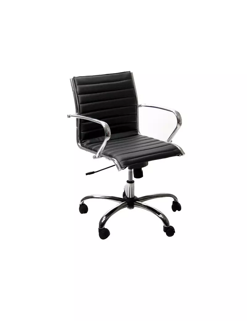 Sedia Direzionale Pollux New Unisit - Pelle - PND/PN (Nero) Sedia Direzionale Pollux New Unisit - Pelle - PND/PN (Nero)