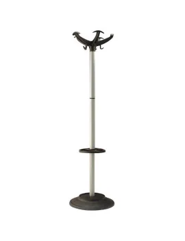 Appendiabiti con Portaombrelli Unisit - 5 Posti - APUEL/G (Grigio)