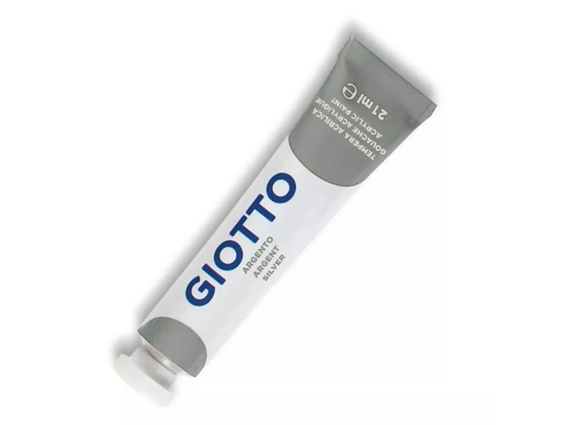 Tempera Acrilica Giotto - 21 ml - 357400 (Argento) Tempera Acrilica Giotto - 21 ml - 357400 (Argento)