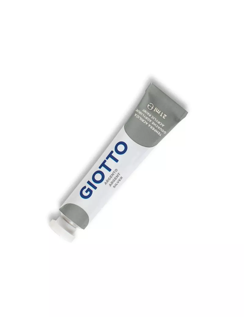 Tempera Acrilica Giotto - 21 ml - 357400 (Argento)