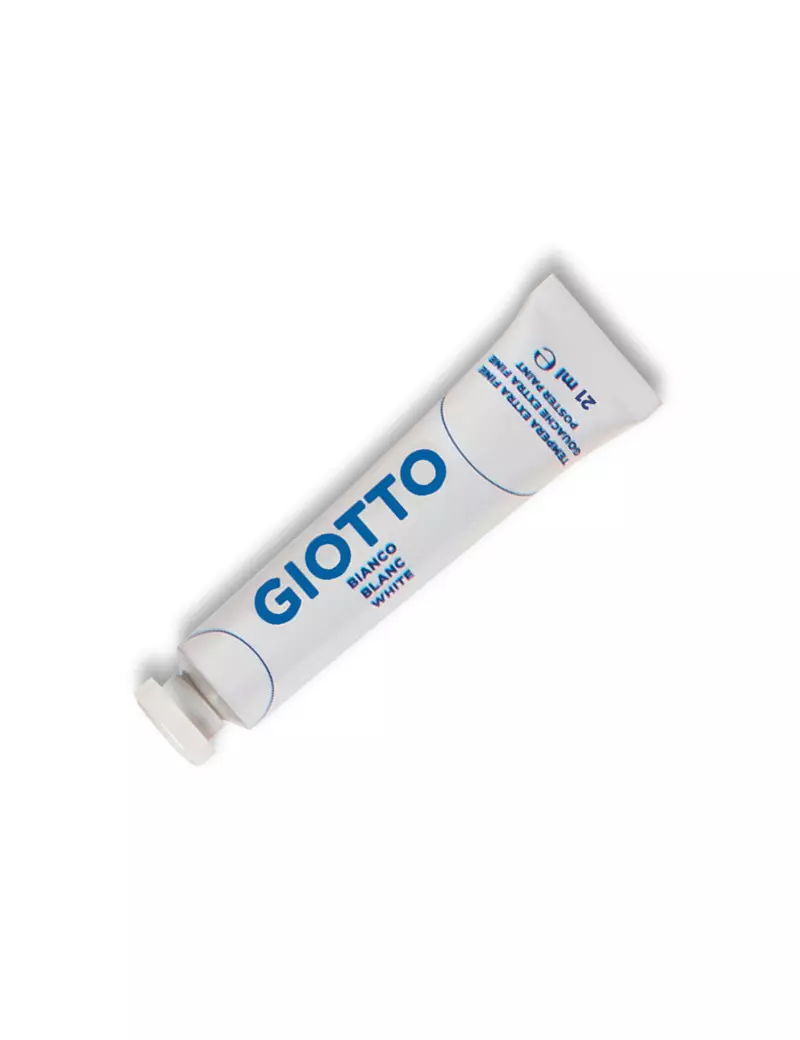 Tempera Acrilica Giotto - 21 ml - 355001 (Bianco Conf. 6)