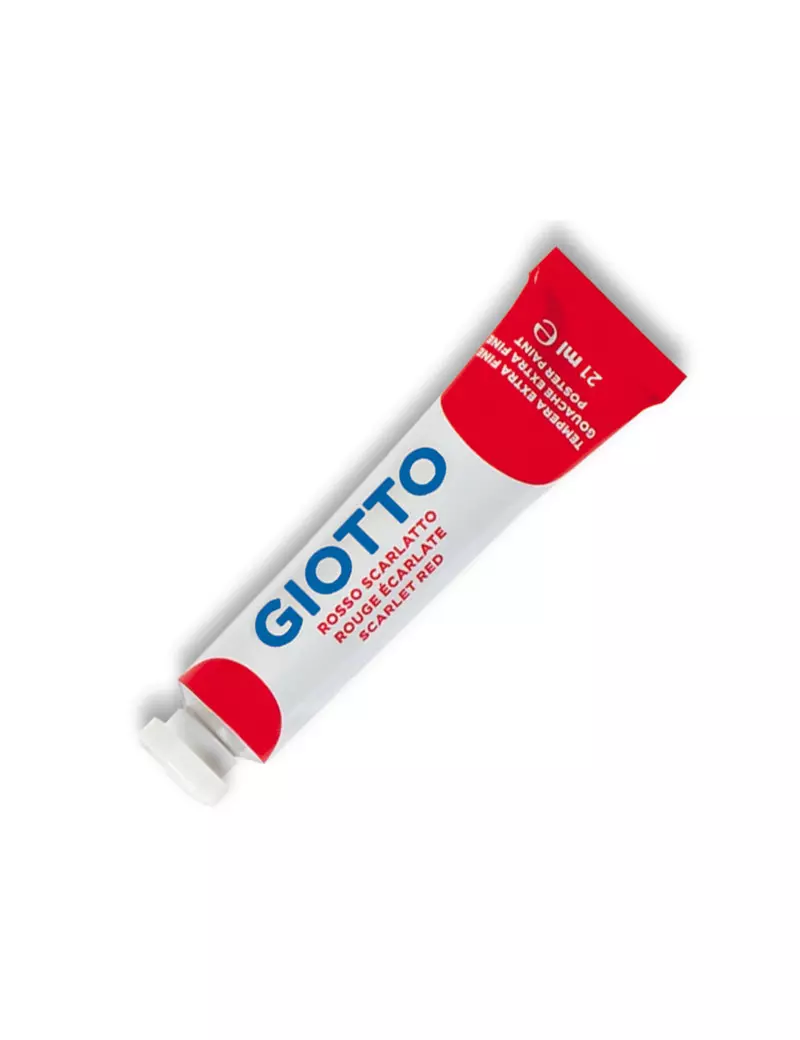 Tempera Acrilica Giotto - 21 ml - 355008 (Rosso Scarlatto Conf. 6)