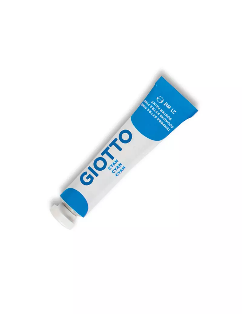 Tempera Acrilica Giotto - 21 ml - 355015 (Cyan Conf. 6)