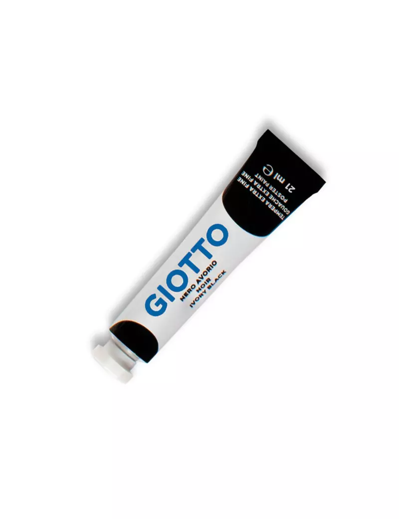 Tempera Acrilica Giotto - 21 ml - 355024 (Nero Avorio Conf. 6)