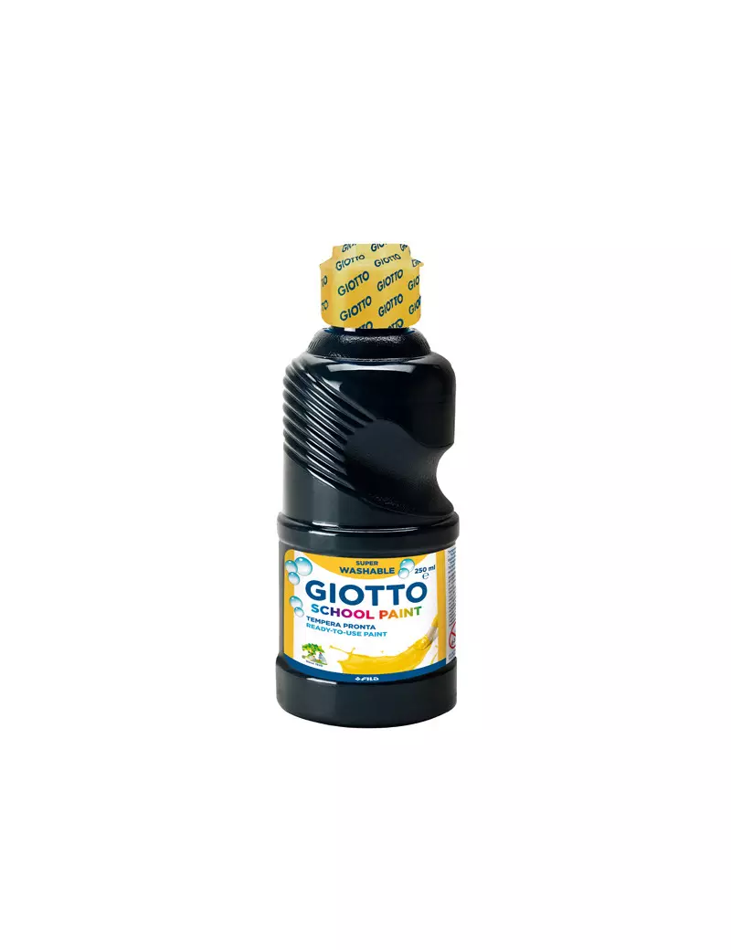 Tempera Pronta Giotto - 250 ml - 530824 (Nero)