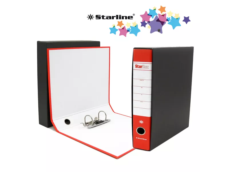 Registratore Starbox Starline - Commerciale - Dorso 5 - 28,5x31,5 cm (Rosso)