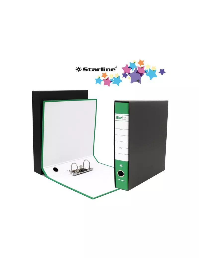 Registratore Starbox Starline - Commerciale - Dorso 5 - 28,5x31,5 cm (Verde) Registratore Starbox Starline - Commerciale - Dorso 5 - 28,5x31,5 cm (Verde)