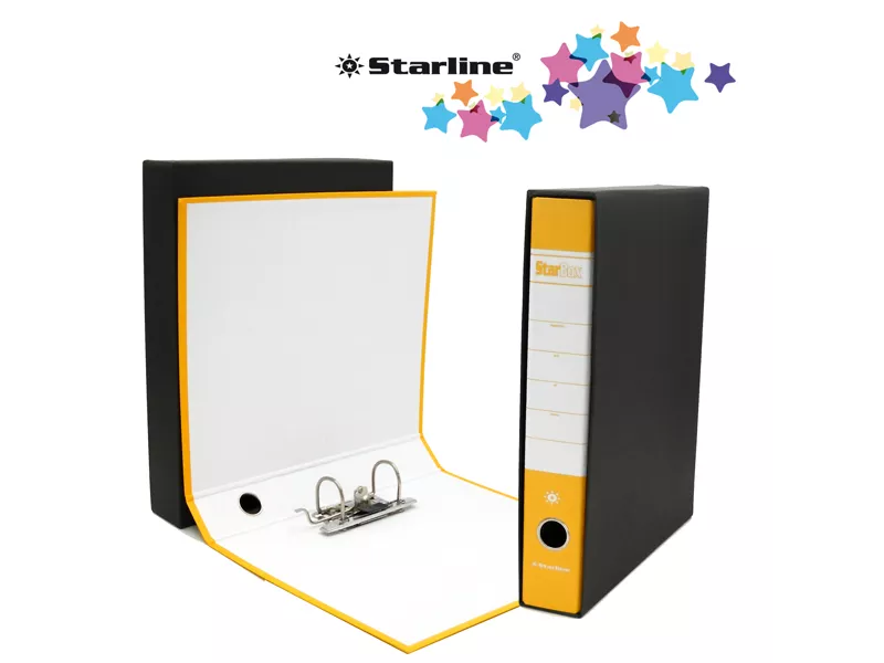 Registratore Starbox Starline - Commerciale - Dorso 5 - 28,5x31,5 cm (Giallo)