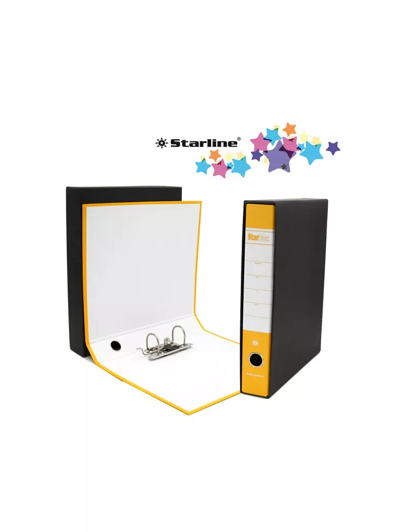 Registratore Starbox Starline - Commerciale - Dorso 5 - 28,5x31,5 cm (Giallo)