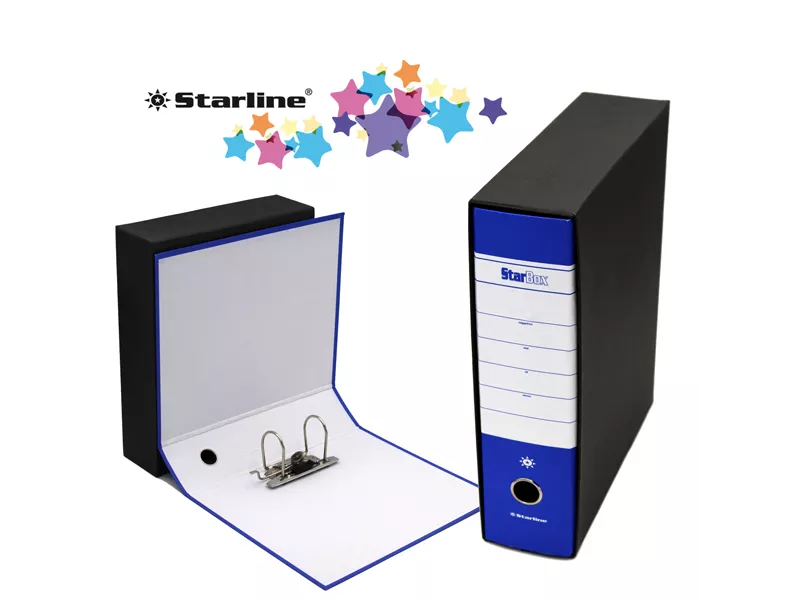 Registratore Starbox Starline - Commerciale - Dorso 8 - 28,5x31,5 cm (Blu) Registratore Starbox Starline - Commerciale - Dorso 8 - 28,5x31,5 cm (Blu)