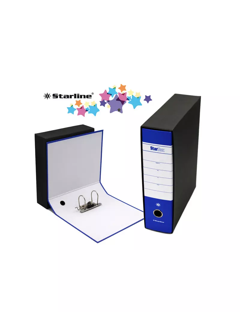 Registratore Starbox Starline - Commerciale - Dorso 8 - 28,5x31,5 cm (Blu) Registratore Starbox Starline - Commerciale - Dorso 8 - 28,5x31,5 cm (Blu)