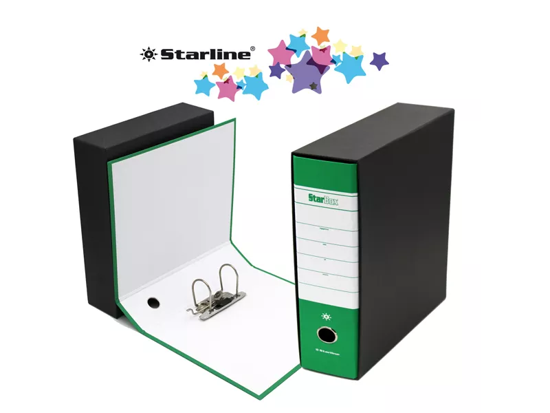 Registratore Starbox Starline - Commerciale - Dorso 8 - 28,5x31,5 cm (Verde) Registratore Starbox Starline - Commerciale - Dorso 8 - 28,5x31,5 cm (Verde)