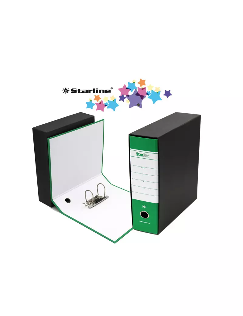 Registratore Starbox Starline - Commerciale - Dorso 8 - 28,5x31,5 cm (Verde) Registratore Starbox Starline - Commerciale - Dorso 8 - 28,5x31,5 cm (Verde)
