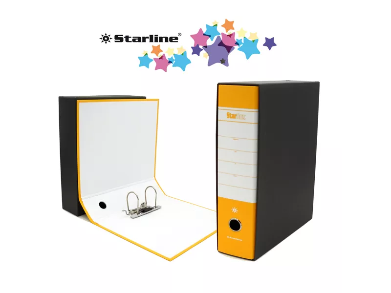 Registratore Starbox Starline - Commerciale - Dorso 8 - 28,5x31,5 cm (Giallo) Registratore Starbox Starline - Commerciale - Dorso 8 - 28,5x31,5 cm (Giallo)