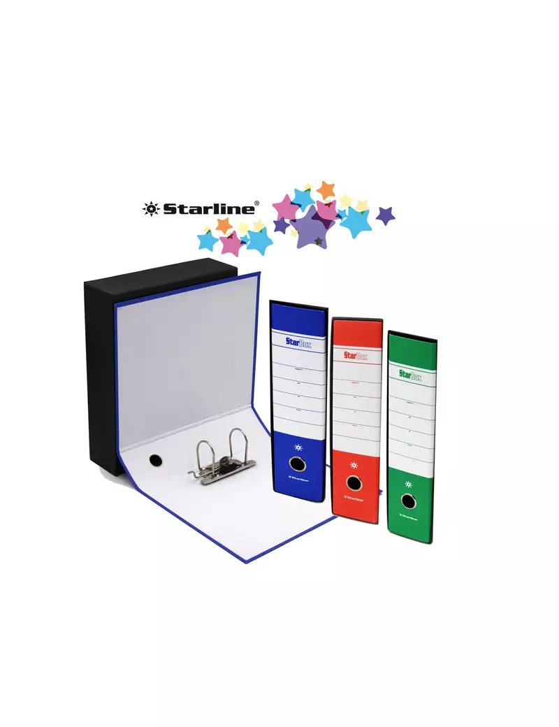 Registratore Starbox Starline - Protocollo - Dorso 5 - 28,5x31,5 cm (Assortiti Conf. 18) Registratore Starbox Starline - Protocollo - Dorso 5 - 28,5x31,5 cm (Assortiti Conf. 18)