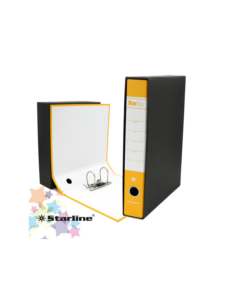 Registratore Starbox Starline - Protocollo - Dorso 5 - 28,5x31,5 cm (Giallo)