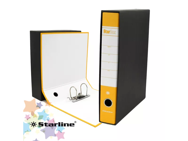Registratore Starbox Starline - Protocollo - Dorso 5 - 28,5x31,5 cm (Giallo) Registratore Starbox Starline - Protocollo - Dorso 5 - 28,5x31,5 cm (Giallo)