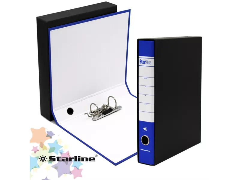 Registratore Starbox Starline - Protocollo - Dorso 5 - 28,5x31,5 cm (Blu) Registratore Starbox Starline - Protocollo - Dorso 5 - 28,5x31,5 cm (Blu)