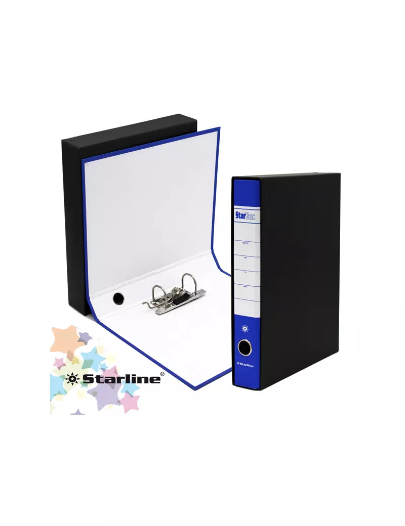 Registratore Starbox Starline - Protocollo - Dorso 5 - 28,5x31,5 cm (Blu) Registratore Starbox Starline - Protocollo - Dorso 5 - 28,5x31,5 cm (Blu)
