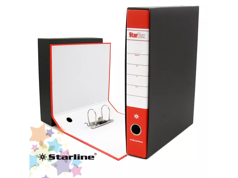 Registratore Starbox Starline - Protocollo - Dorso 5 - 28,5x31,5 cm (Rosso) Registratore Starbox Starline - Protocollo - Dorso 5 - 28,5x31,5 cm (Rosso)