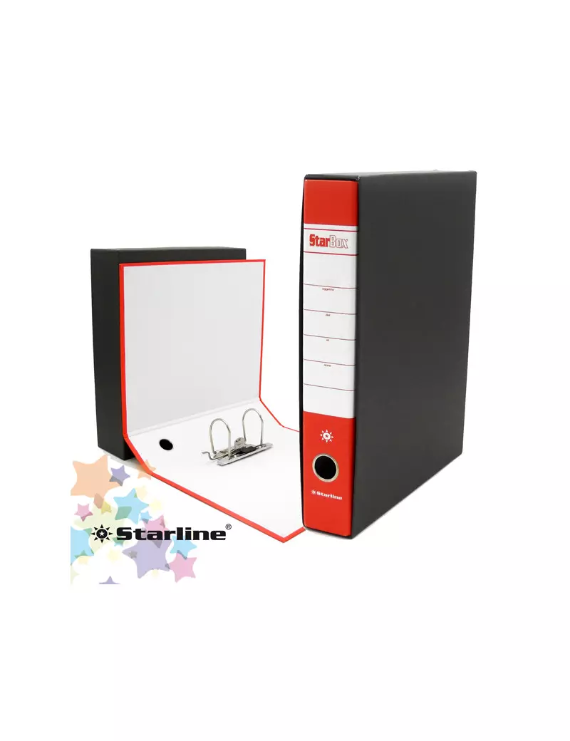 Registratore Starbox Starline - Protocollo - Dorso 5 - 28,5x31,5 cm (Rosso Conf. 18)