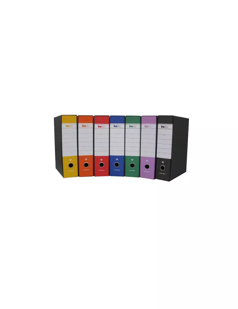 Registratore Starbox Starline - Protocollo - Dorso 8 - 28,5x35 cm (Arancione Conf. 12) Registratore Starbox Starline - Protocollo - Dorso 8 - 28,5x35 cm (Arancione Conf. 12)