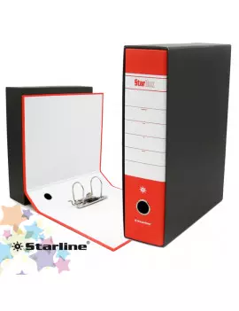 Registratore Starbox Starline - Protocollo - Dorso 8 - 23x33 cm (Rosso)