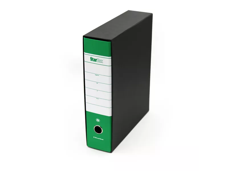 Registratore Starbox Starline - Protocollo - Dorso 8 - 28,5x35 cm (Verde Conf. 12) Registratore Starbox Starline - Protocollo - Dorso 8 - 28,5x35 cm (Verde Conf. 12)