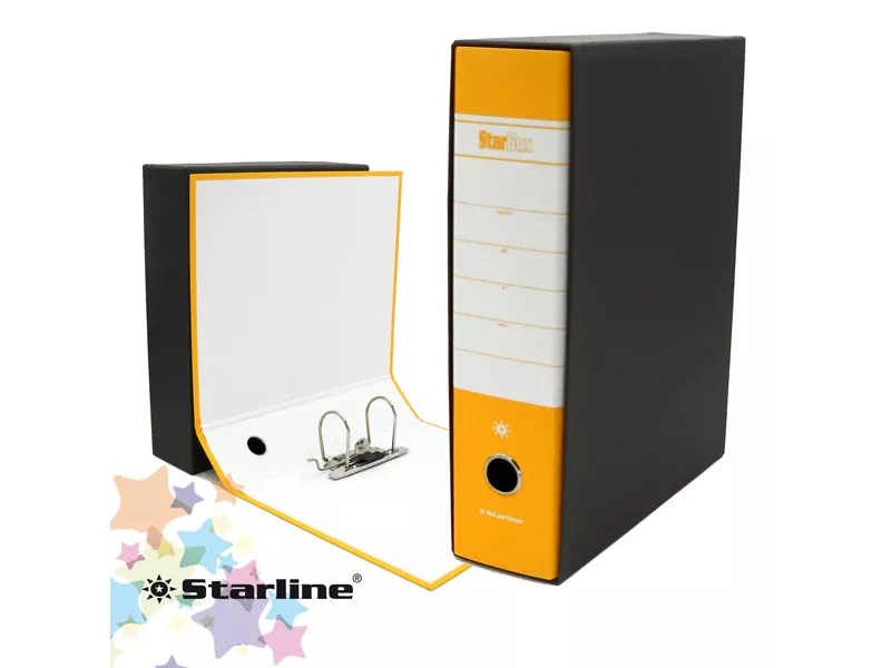 Registratore Starbox Starline - Protocollo - Dorso 8 - 28,5x35 cm (Giallo) Registratore Starbox Starline - Protocollo - Dorso 8 - 28,5x35 cm (Giallo)