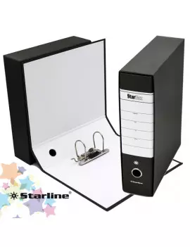 Registratore Starbox Starline - Protocollo - Dorso 8 - 28,5x35 cm (Nero Conf. 12)