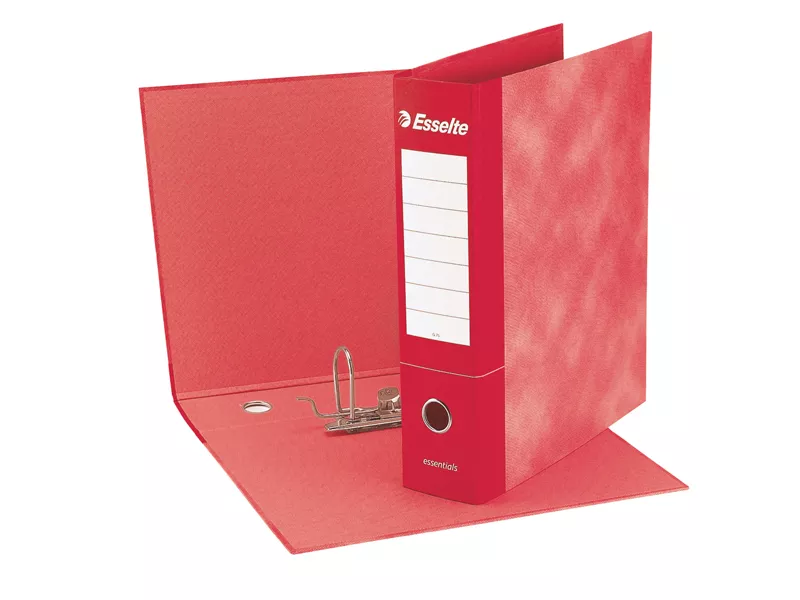 Registratore Essentials G72 Esselte - Commerciale - Dorso 5 - 23x30 cm - 390772160 (Rosso Conf. 8)
