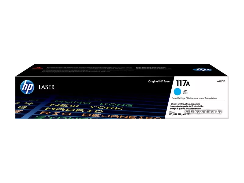Toner Originale HP W2071A 117A (Ciano 700 pagine) Toner Originale HP W2071A 117A (Ciano 700 pagine)