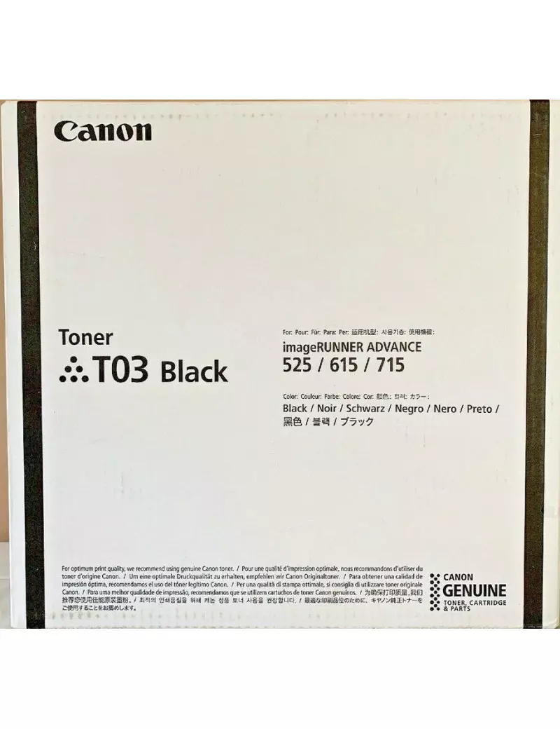 Toner Originale Canon T03 2725C001 (Nero 51500 pagine)
