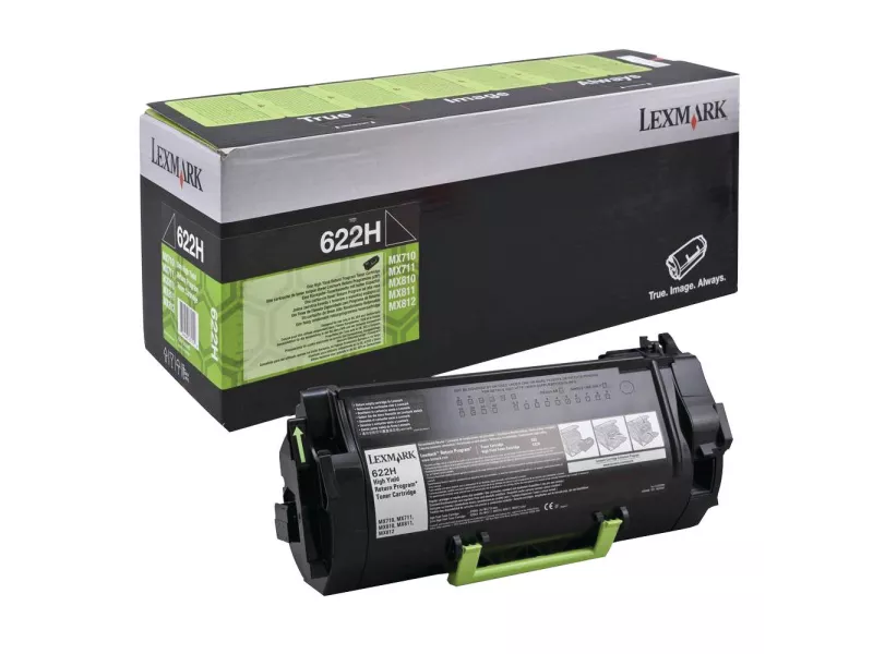 Toner Originale Lexmark 62D2H0E 622H (Nero 25000 pagine)