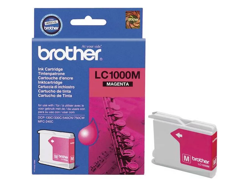 Cartuccia Originale Brother LC-1000M (Magenta 400 pagine)