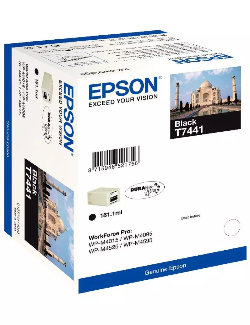 Cartuccia Originale Epson T744140 (Nero 10000 pagine) Cartuccia Originale Epson T744140 (Nero 10000 pagine)