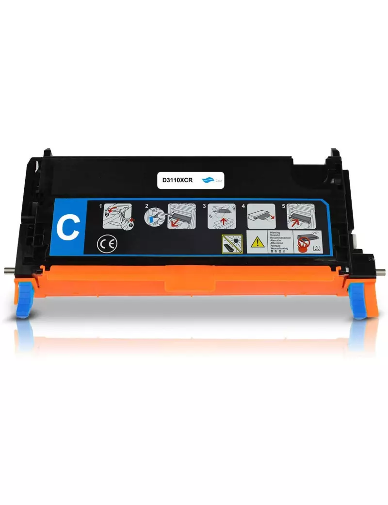 Toner Compatibile Dell 593-10171 XG722 PF029 (Ciano 8000 pagine) Toner Compatibile Dell 593-10171 XG722 PF029 (Ciano 8000 pagine)