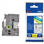 Nastro Originale Brother TZe-121 - 9 mm x 8 m - Laminato (Nero su Trasparente)