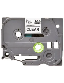 Nastro Compatibile Brother TZe-121 - 9 mm x 8 m - Laminato (Nero su Trasparente)