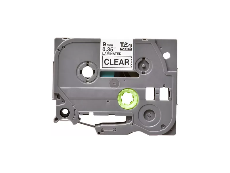 Nastro Compatibile Brother TZe-121 - 9 mm x 8 m - Laminato (Nero su Trasparente)