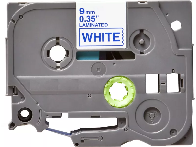 Nastro Compatibile Brother TZe-223 - 9 mm x 8 m - Laminato (Blu su Bianco)