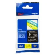 Nastro Originale Brother TZe-325 - 9 mm x 8 m - Laminato (Bianco su Nero)