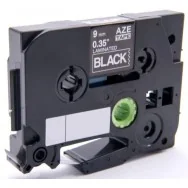 Nastro Compatibile Brother TZe-325 - 9 mm x 8 m - Laminato (Bianco su Nero)