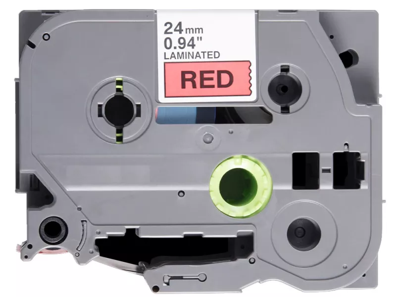 Nastro Compatibile Brother TZe-421 - 9 mm x 8 m - Laminato (Nero su Rosso)