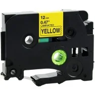 Nastro Compatibile Brother TZe-631 - 12 mm x 8 m - Laminato (Nero su Giallo)