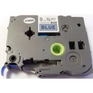 Nastro Compatibile Brother TZe-521 - 9 mm x 8 m - Laminato (Nero su Blu)