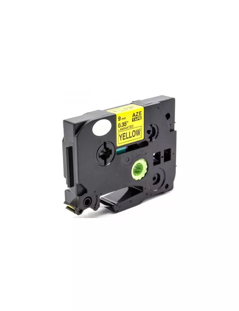 Nastro Compatibile Brother TZe-621 - 9 mm x 8 m - Laminato (Nero su Giallo) Nastro Compatibile Brother TZe-621 - 9 mm x 8 m - Laminato (Nero su Giallo)