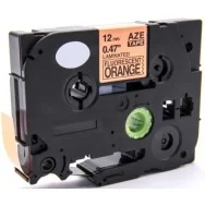 Nastro Compatibile Brother TZe-B31 - 12 mm x 5 m - Laminato (Nero su Arancione)