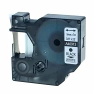 Nastro Compatibile Dymo S0720680 - 40913 - 9 mm x 7 m (Nero su Bianco)